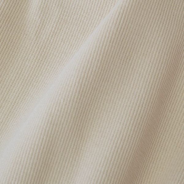 オーガニックコットン スパンリブカップ付アメリカンスリーブ