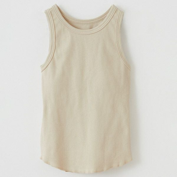 オーガニックコットン スパンリブカップ付アメリカンスリーブ