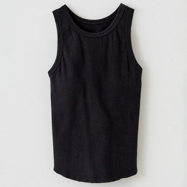 オーガニックコットン スパンリブカップ付アメリカンスリーブ