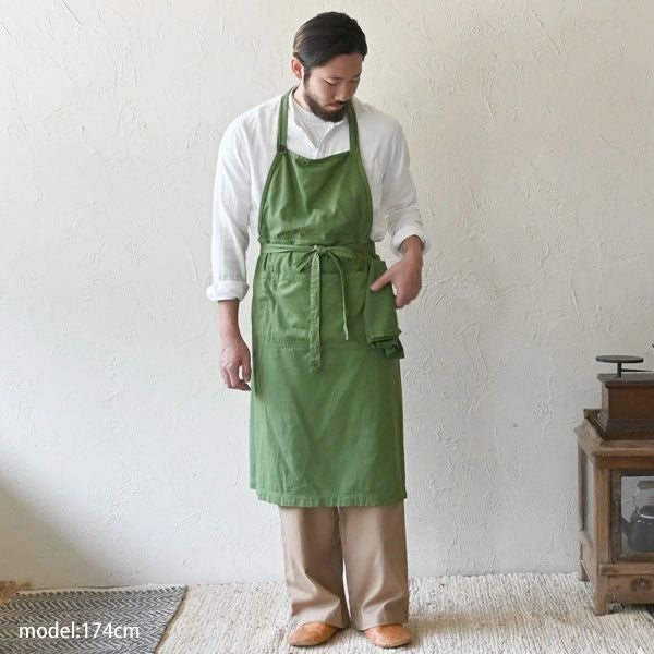 オーガニックコットン ワークエプロン