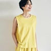 オーガニックコットン 天竺ノースリーブトップ