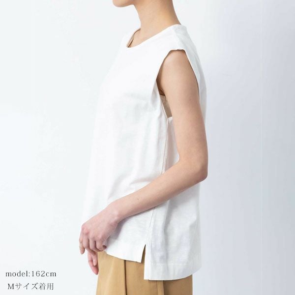 オーガニックコットン 天竺ノースリーブトップ