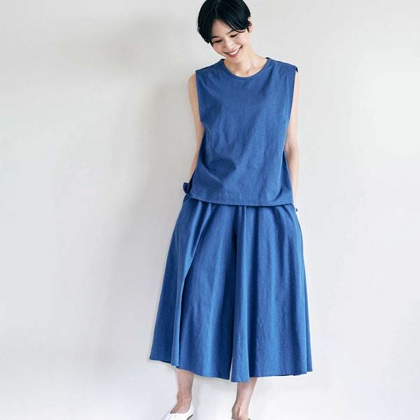 オーガニックコットン 天竺ノースリーブトップ