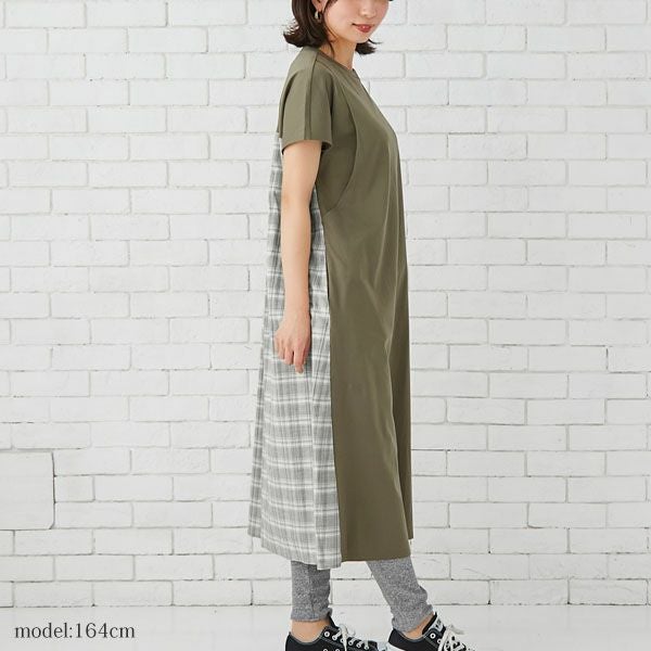 オーガニックコットン バックプリントワンピース