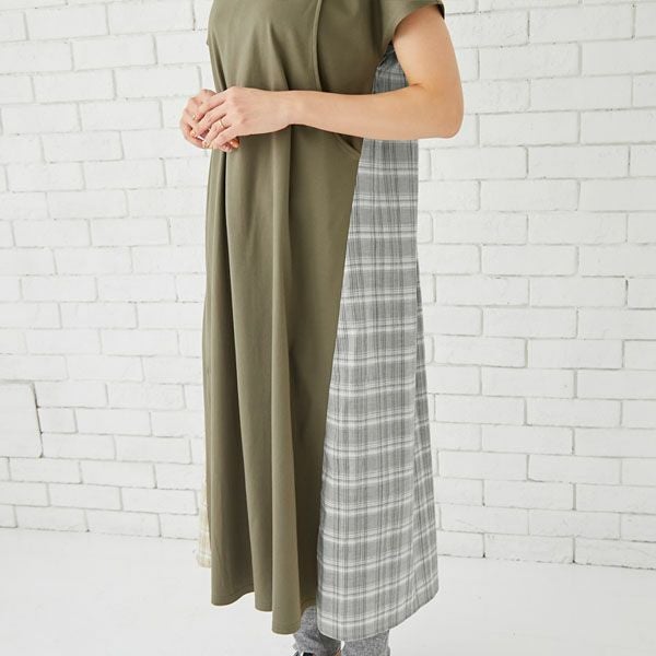 オーガニックコットン バックプリントワンピース