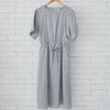 オーガニックコットン ダブルガーゼギャザーワンピース
