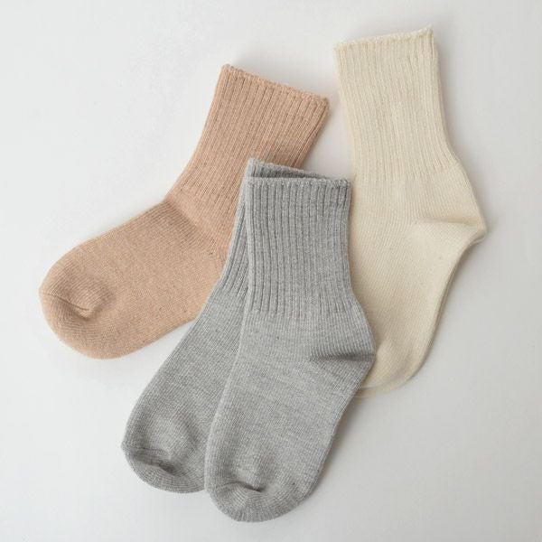 オーガニックコットン キッズ リブソックス