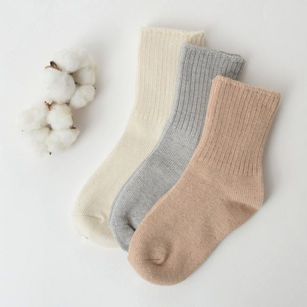 オーガニックコットン キッズ リブソックス
