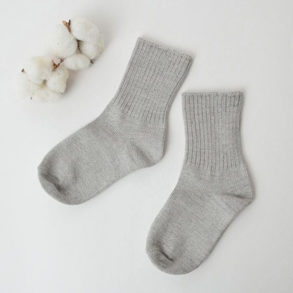 オーガニックコットン キッズ リブソックス