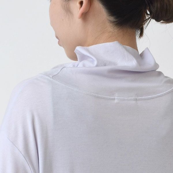 オーガニックコットン ネックフレアーTシャツ