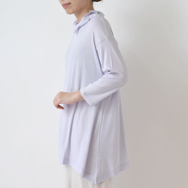 オーガニックコットン ネックフレアーTシャツ