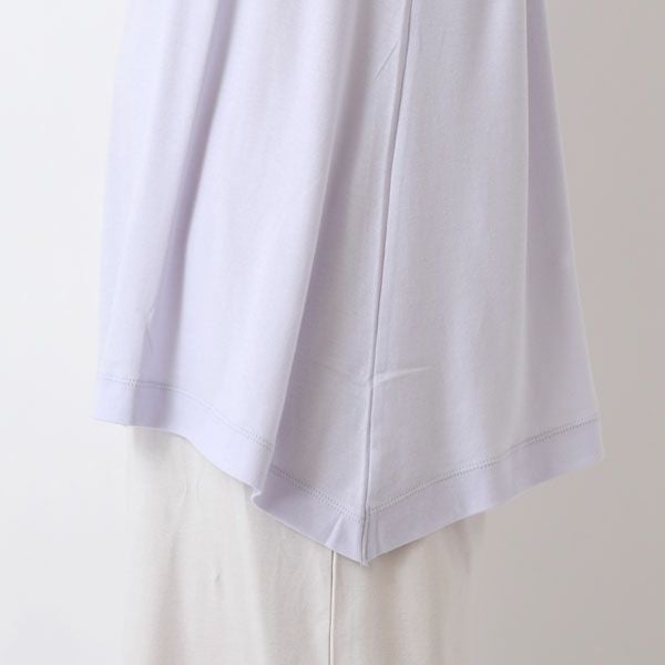 オーガニックコットン ネックフレアーTシャツ