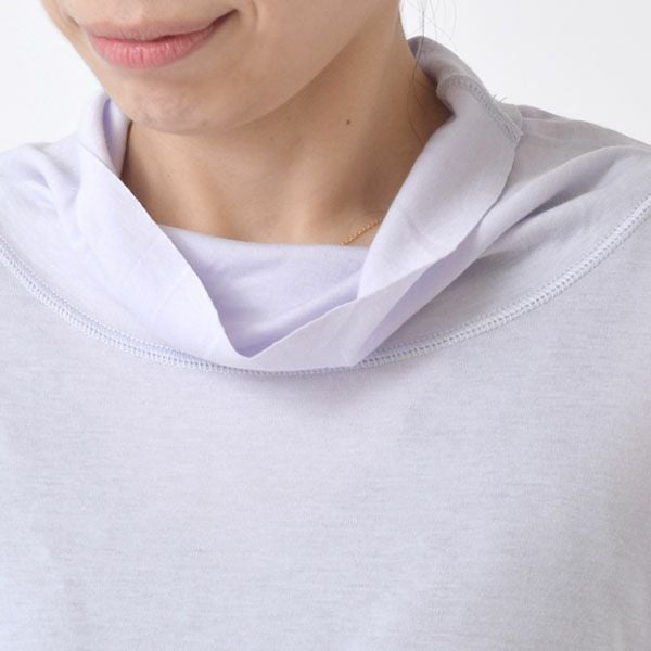 オーガニックコットン ネックフレアーTシャツ