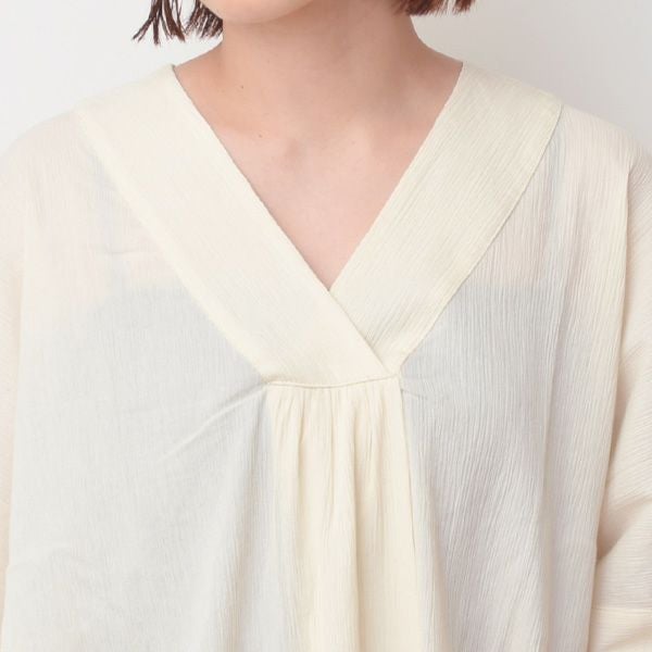 オーガニックコットン 楊柳ドルマンスリーブネグリジェ