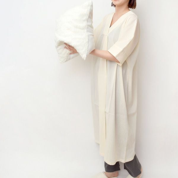 オーガニックコットン 楊柳ドルマンスリーブネグリジェ