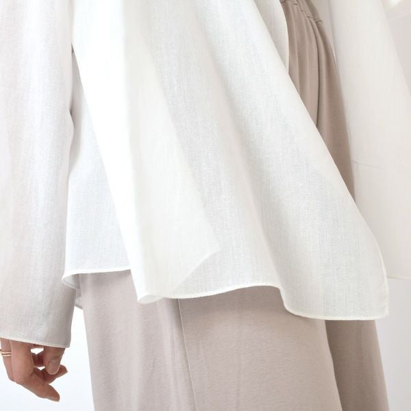 オーガニックコットン＆和紙 ボイルフードローブジャケット