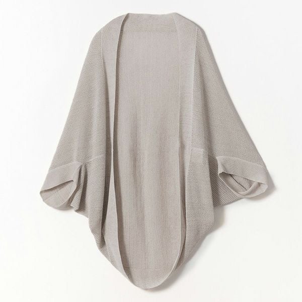 オーガニックコットン＆リネン草木染めメッシュボレロ