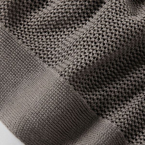 オーガニックコットン＆リネン草木染めメッシュボレロ