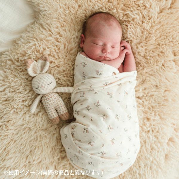 オーガニックコットン テリーおくるみTOQUILLA Print