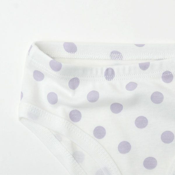 オーガニックコットン ガールズショーツ LavenderDot