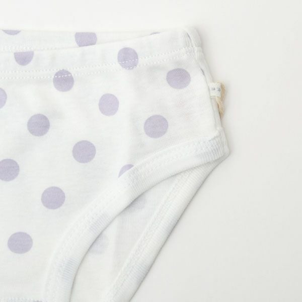 オーガニックコットン ガールズショーツ LavenderDot
