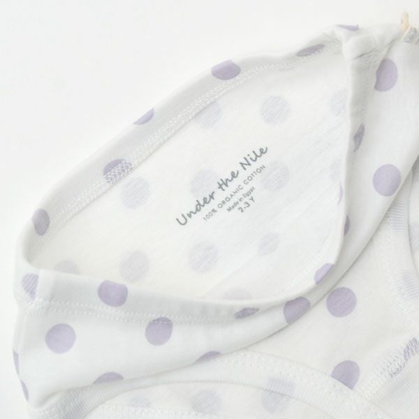 オーガニックコットン ガールズショーツ LavenderDot