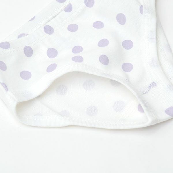 オーガニックコットン ガールズショーツ LavenderDot