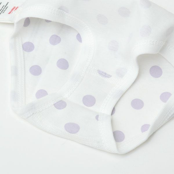 オーガニックコットン ガールズショーツ LavenderDot