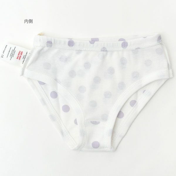 オーガニックコットン ガールズショーツ LavenderDot