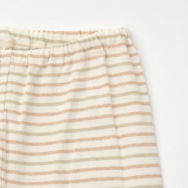 オーガニックコットン キッズボーダーT＆ロングパンツ