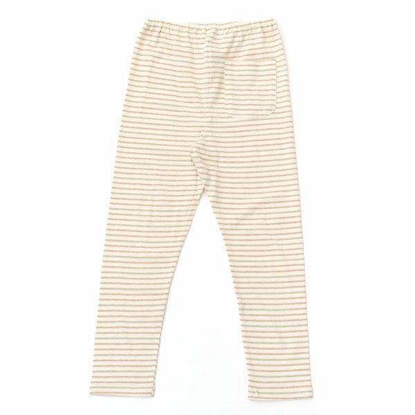 オーガニックコットン キッズボーダーT＆ロングパンツ