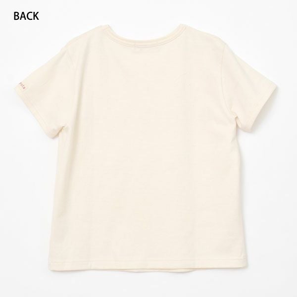 オーガニックコットン キッズワッフル半袖T＆ボーダーロングパンツ