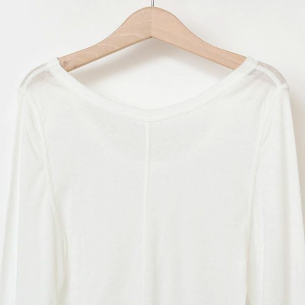 オーガニックコットン フロストテレコ長袖プルオーバー