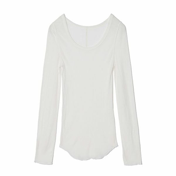 オーガニックコットン フロストテレコ長袖プルオーバー