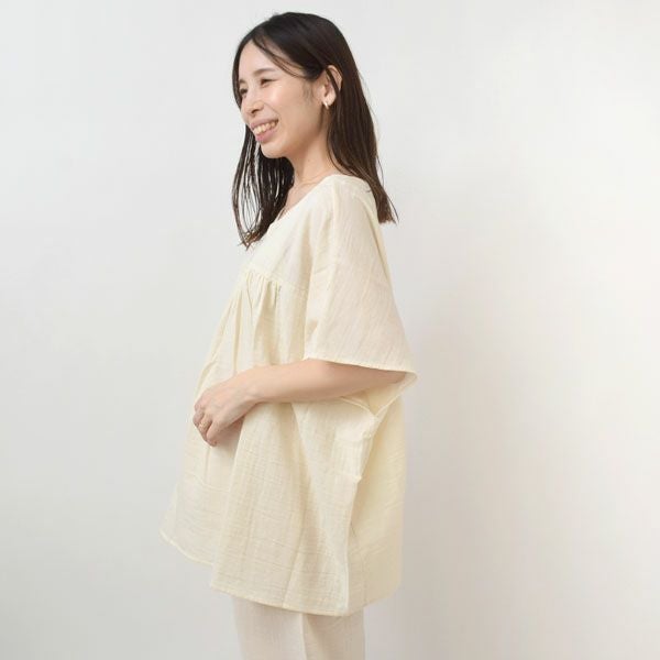 オーガニックコットン 追撚ダブルガーゼパジャマ