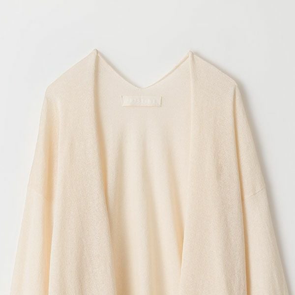 オーガニックコットン ペーパーコットン ロングカーディガン