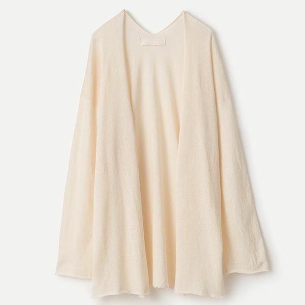 オーガニックコットン ペーパーコットン ロングカーディガン