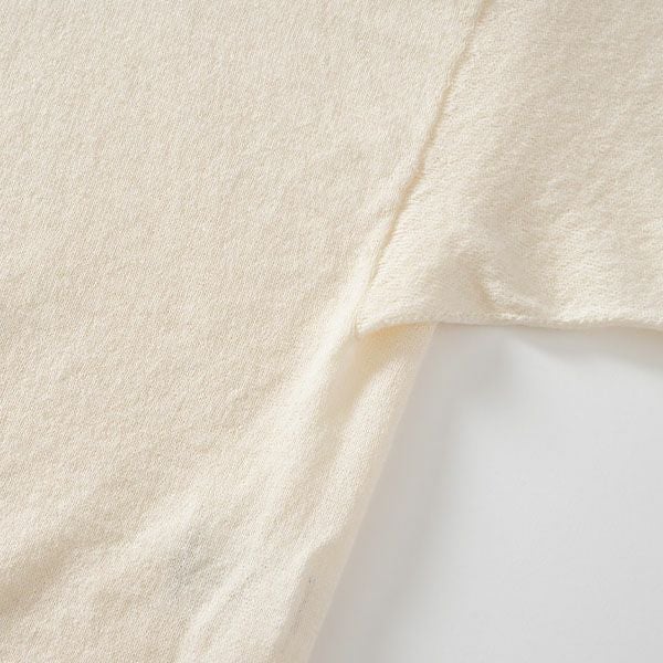 オーガニックコットン ペーパーコットン Vネックカーディガン