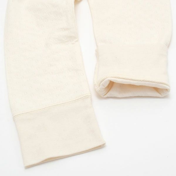 オーガニックコットン ベビーエアニット長袖パジャマ