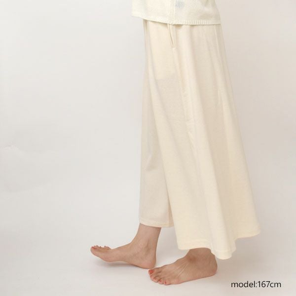 オーガニックコットン ペーパーコットン天竺フロントタックスカート