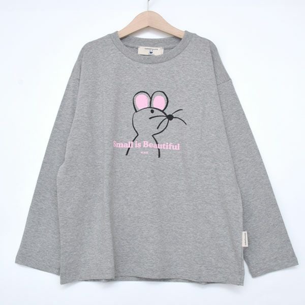 オーガニックコットン キッズＴシャツ(長袖)Mouse