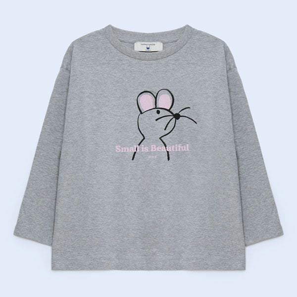 オーガニックコットン キッズＴシャツ(長袖)Mouse