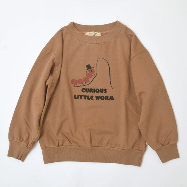 オーガニックコットン キッズスウェットシャツWorm
