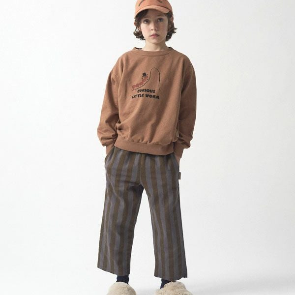 オーガニックコットン キッズスウェットシャツWorm