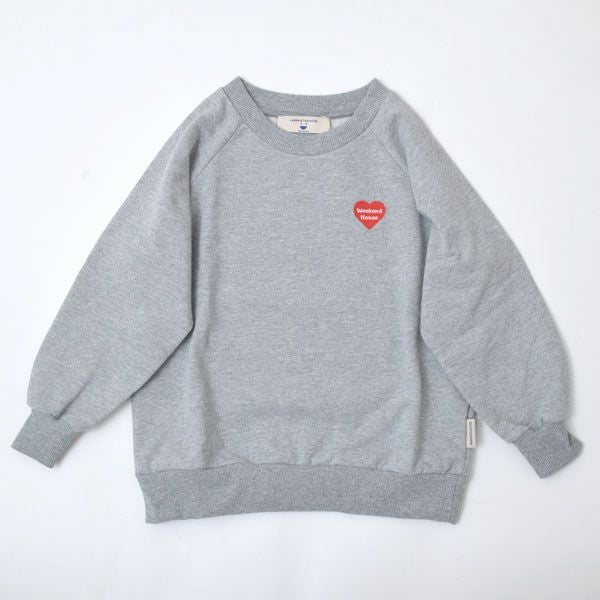 オーガニックコットン キッズスウェットシャツWHK(ゆったり)