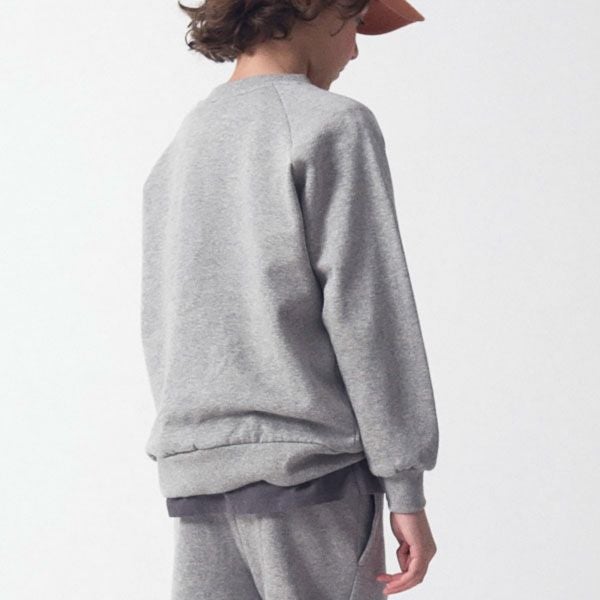 オーガニックコットン キッズスウェットシャツWHK(ゆったり)