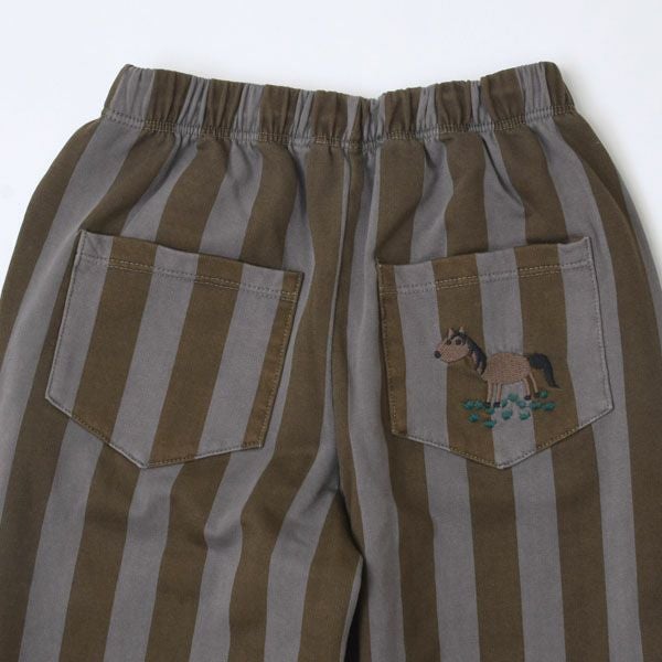 オーガニックコットン キッズスウェットパンツHorseStripped