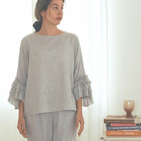 オーガニックコットン ローズマリートップス