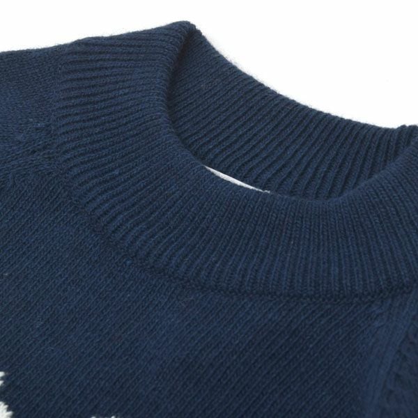 オーガニックコットン&ウールキッズFlowersセーター