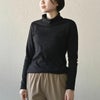 オーガニックコットン タートルネックトップ